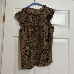 J Crew animal print blouse